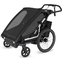 Thule - Passeggino/rimorchio multisport a 2 posti - Chariot Sport 2 Double Black - Nero