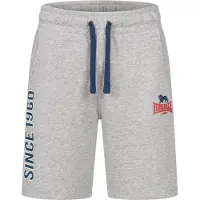Lonsdale Pantaloni sportivi blu scuro / grigio sfumato / rosso