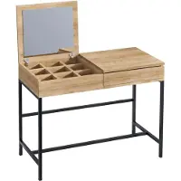 Skye Decor , Linda, tavolini da toilette, rovere, truciolato melaminico, 100 x 45 x 75 cm