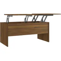 vidaXL Tavolino da caffè look rovere marrone 102x50,5x46,5 cm materiale a base di legno
