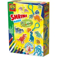 SES Creative Kit Di Artigianato ``portachiavi Di Dinosauri In Plastica Termoretraibile`` (s14294)