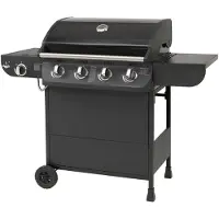 El Fuego Barbecue a gas Columbus 4+1 AY0563 nero con bruciatore laterale