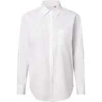 Gant per donna. 4300212 Camicia in popeline bianco dalla vestibilità comoda (36), Casual, Cotone, Manica lunga