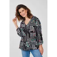 DIDI Blouse Idyllic Black With Secret Dot Print Taglia: 38 | Magliette intime Outlet | Donna | Nero