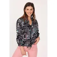 DIDI Zip Blouse Sevilla Black With Secret Dot Print Taglia: 36 | Magliette intime Outlet | Donna | Nero