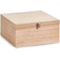 Zeller Scatola in legno con serratura, 26 x 26 x 12,5 cm
