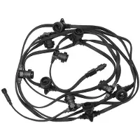 Star Trading Catena luminosa da esterno, sistema EXTRA Connecta, accessori Connecta, 10 portalampade E27, cavo piatto, lunghezza 735 cm