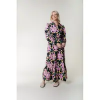 Colourful Rebel Davina Graphic Flower Maxi Dress Ls Candy Pink Taglia: S | Maxi abiti Outlet | Donna | Rosa