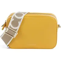 Coccinelle Leather Camera Cross Body Bag With Logo Strap In Yellow Taglia: OS | Borse a tracolla Outlet | Donna | Giallo