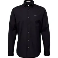 Gant per uomo. 3000300 Camicia Oxford Pinpoint Regular Fit nera (XL), Nero, Casual, Da sera, Cotone, Classico, Manica lunga