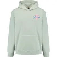 Shiwi Zac Relaxed Fit Hood Sweat Paradise Green Seafoam Taglia: XXL | Felpe con cappuccio Outlet | Uomo | Verde