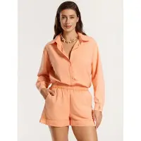 Shiwi Evie Blouse Orange Peach Taglia: L | Magliette intime Outlet | Donna | Arancia