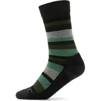 Stoic Merino Trekking Crew Socks Stripes Calze da trekking (42-44, nero)