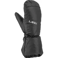 LEKI Nevio Junior Mitt Guanti Bambini (3, nero/grigio)