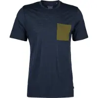 Stoic MerinoChill MMXX. Göteborg Pocket Tee Maglia merino Uomo (5XL, blu)