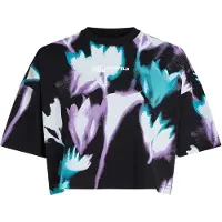Karl Lagerfeld Klj Oversized Crop Aop Tee Floral Aop Black Taglia: L | Maglie Sportivi Outlet | Donna | Nero