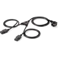 Equip Cavo Di Alimentazione Iec 90º A 2xiec M/f 1.8 M