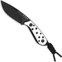 Kizer Cutlery Buddy 1081A3 Black Nitro-V, White G10, coltello fisso, Maksim Epifantsev design