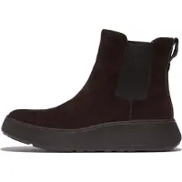 FitFlop per donna. FK3-167 Stivaletti in pelle marrone scuro F-Mode (37), Basso, 1 a 3 cm, Nessuno, Casual, Camoscio