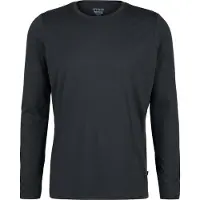 Stoic Merino155 LaholmSt. L/S Maglia merino Uomo (4XL, nero)