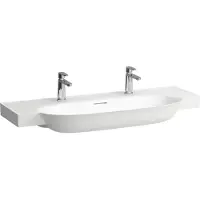 Laufen The New Classic lavabo, encastré, avec trop-plein, 2 trous pour robinet, 1200x480mm, H8138584001071, H8138584001071