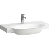 Laufen The New Classic, lavabo à encastrer, sans trop-plein, 3 trous pour robinet, 800x480mm, H8138557571581, H8138557571581