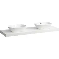 Laufen LANI Plan de toilette, découpe à gauche et à droite, 1570x495x65mm, H4046941122601, H4046941122601