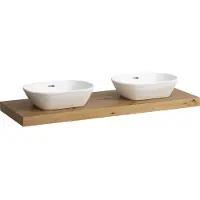 Laufen LANI Plan de toilette, découpe à gauche et à droite, 1370x495x65mm, H4046841122671, H4046841122671