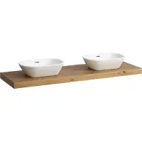 Laufen LANI Plan de toilette, découpe à gauche et à droite, 1570x495x65mm, H4046941122671, H4046941122671