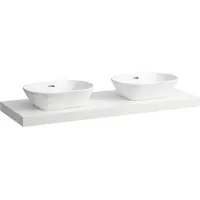 Laufen LANI Plan de toilette, découpe à gauche et à droite, 1370x495x65mm, H4046841122601, H4046841122601