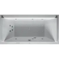 Duravit Starck Bains à remous, à encastrer, double dos inclinés, garniture de vidage et de trop-plein chrome, Combi-Système P, 1800x900mm, 760339000CP1000, 760339000CP1000