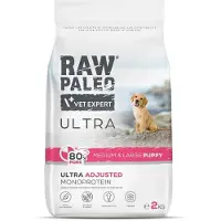 Vet Expert RAW PALEO Ultra Maiale Medium & Large Puppy - cibo secco per cani - 2 kg