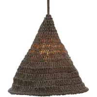 Newgarden Lampada a sospensione Maro, naturale, alghe marine, Ø 30 cm, IP44