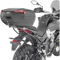 Givi TOPCASE E46 RIVIERA PIASTRA MONOLOCK 46L Nero/Rosso blu