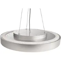Deko-light Lampada LED a sospensione Menkar, color argento, Ø 60 cm, CCT, up/down