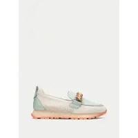 Hispanitas per donna. HV253948 Scarpe da ginnastica beige Kansas (41), Pelle, Basso, 1 a 3 cm, Nessuno, Casual, Multicolore