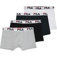 FILA Pantaloncini intimi grigio sfumato / rosso acceso / nero / bianco