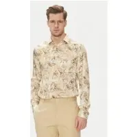 Guess Marciano By Benny New Collar Pau Ecru Sand Foliage Pr Taglia: 42 | Maglie a manica lunga Outlet | Uomo | Marrone