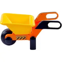 Cavallino Toys Carriola giocattolo giallo 64cm in plastica per bambini per giocare all'aperto