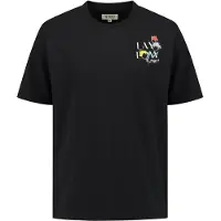 Shiwi Finn Relaxed T-shirt Sketched Flowers Black Taglia: S | T-shirt stampate Outlet | Uomo | Nero