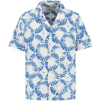 Shiwi Vic Short Sleeve Shirt Ripple White Blue Ripple Taglia: XL | Pantaloncini da bagno Outlet | Uomo | Blu