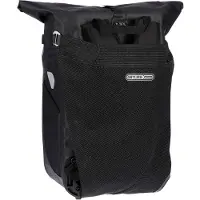 Ortlieb - Tracolla da bicicletta convertibile per ruota posteriore - Vario Ps High Visibility 26L Black Reflective - Nero