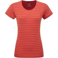 Mountain Equipment Women's Groundup Stripe Tee Maglia funzionale Donna (40, fuchsia)