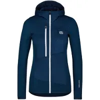 Ortovox Women's Fleece Grid Hoody Giacca in pile Donna (L, blu)