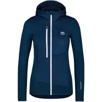 Ortovox Women's Fleece Grid Hoody Giacca in pile Donna (XL, blu)