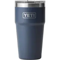 Yeti Rambler Stackable Cup 20oz Mag Slider Lid, Navy Blue, tazza thermos impilabile con coperchio, 591 ml