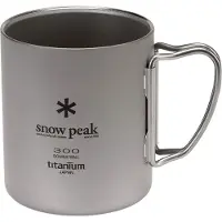 Snow Peak Ti-Double 300 Mug Tazza (300 ml, grigio)