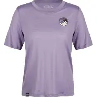 Ortovox Women's 140 Cool Round Landscape T-Shirt Maglia merino Donna (XL, lush lavender)