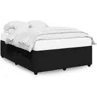 vidaXL Struttura letto senza materasso nero 140x200 cm in velluto