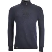 Woolpower Zip Turtleneck 400 Maglia a manica lunga (XS, blu)